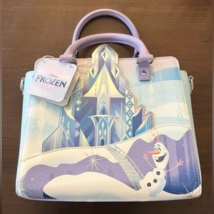 BRAND NEW Frozen Loungefly Crossbody/Handbag Hybrid Purse with Olaf Interior